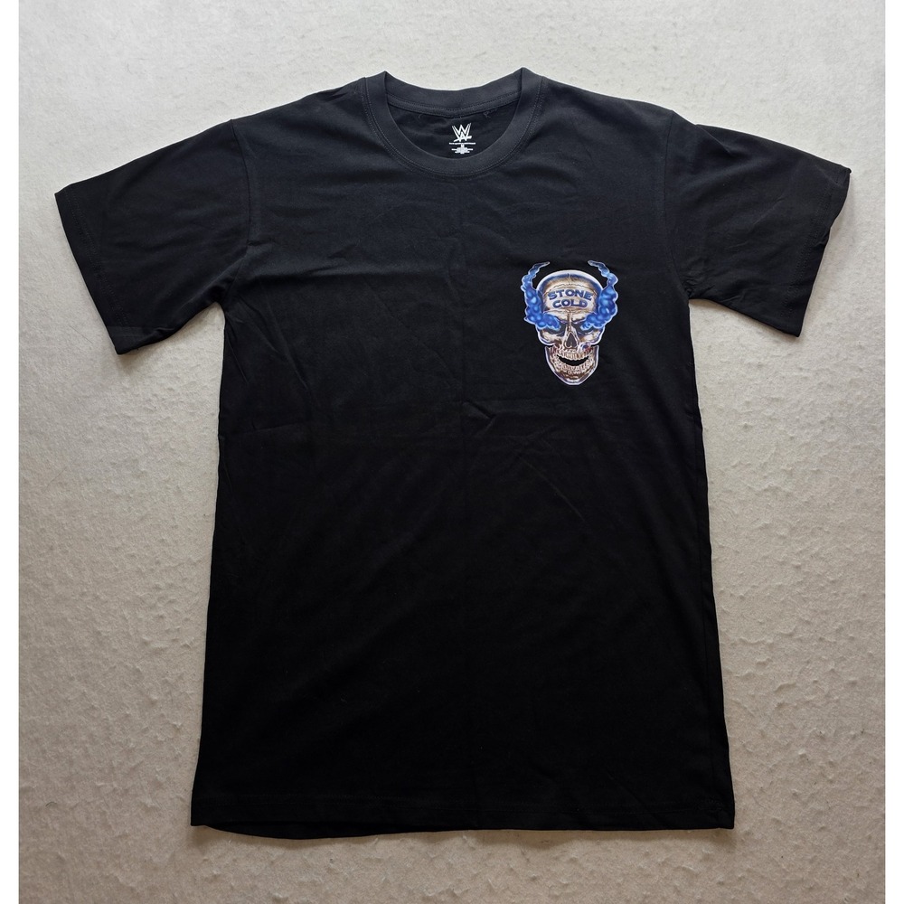 WWE Stone Cold Steven Austin Men's Black Short Sleeve T-Shirt. Size M